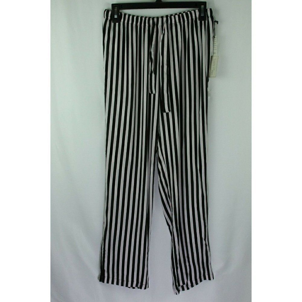 Forever 21 Pajama Pants Pull On Elastic Waist Stripes Juniors Small New